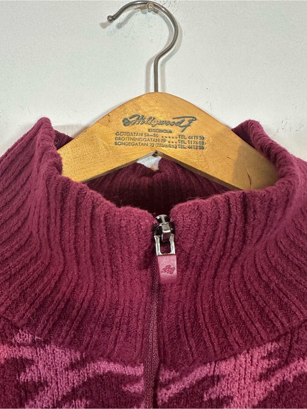 Eddie Bauer Houndstooth Sweater Quarter Zip Mock Neck XL Pink Grandma Preppy - Picture 6 of 14